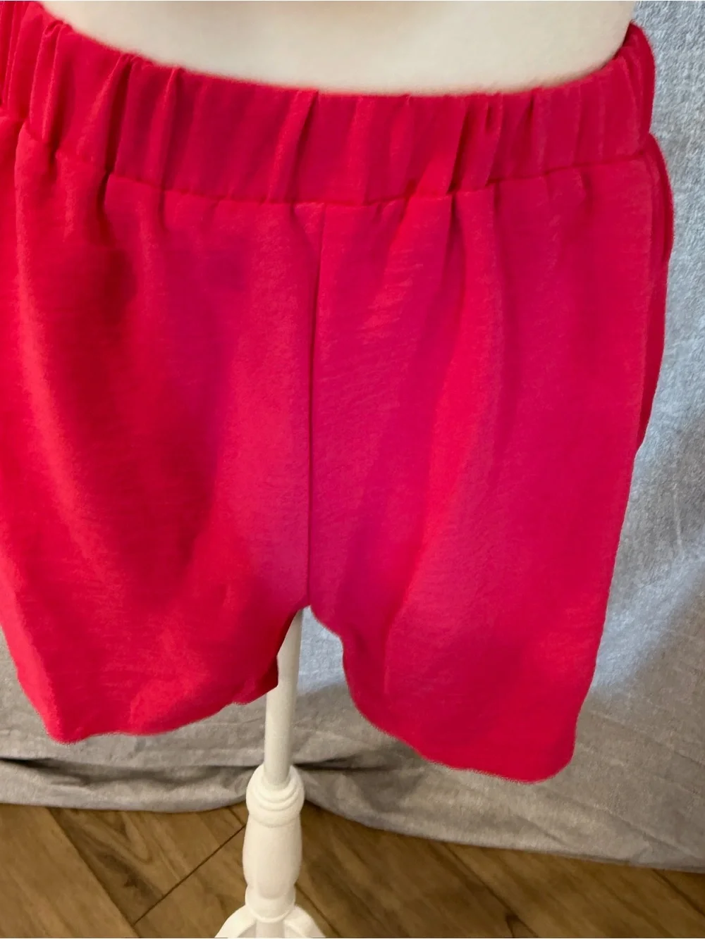 NWOT Women’s Summer 2 Piece Set Pink Tube Top & Shorts Size Small Resortwear Y2K